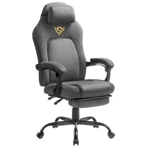 Chaise de bureau SONGMICS HOME avec repose-pieds et assise réglable