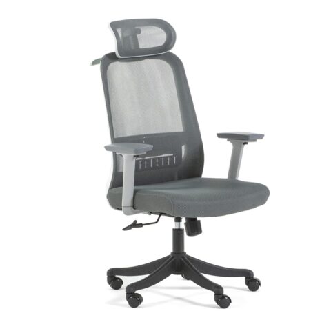 Chaise Siediti Fuori e Dentro avec dossier en maille et roulettes pivotantes