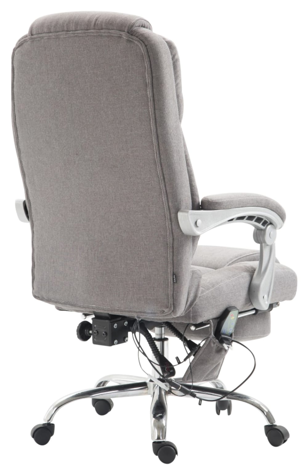 Fauteuil de bureau CLP Pacific en tissu avec repose-pieds et fonction massage — vue 4