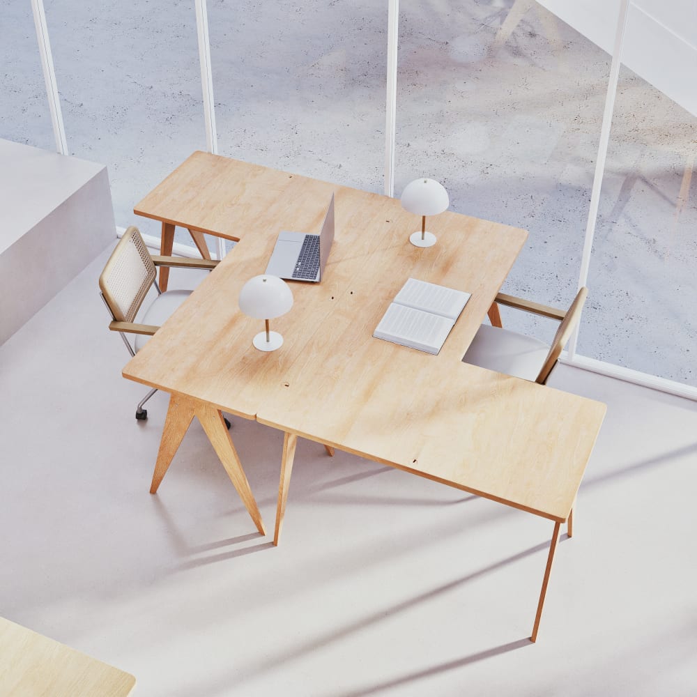 Chaise Rosalie Maisons du Monde avec cannage en rotin et roulettes — vue 7