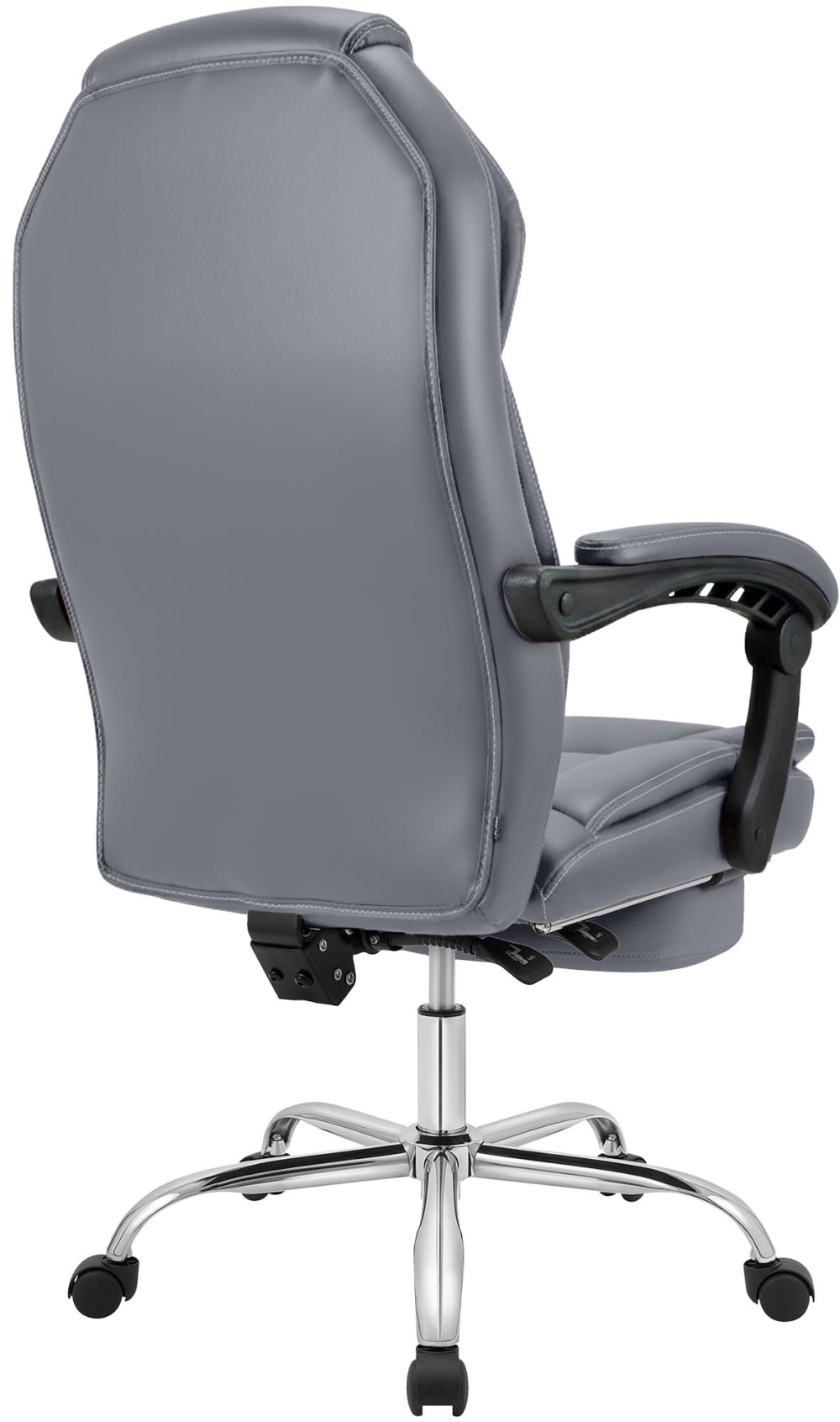 Fauteuil de bureau CLP Castle rembourré avec repose-pieds intégré et piètement métallique — vue 5