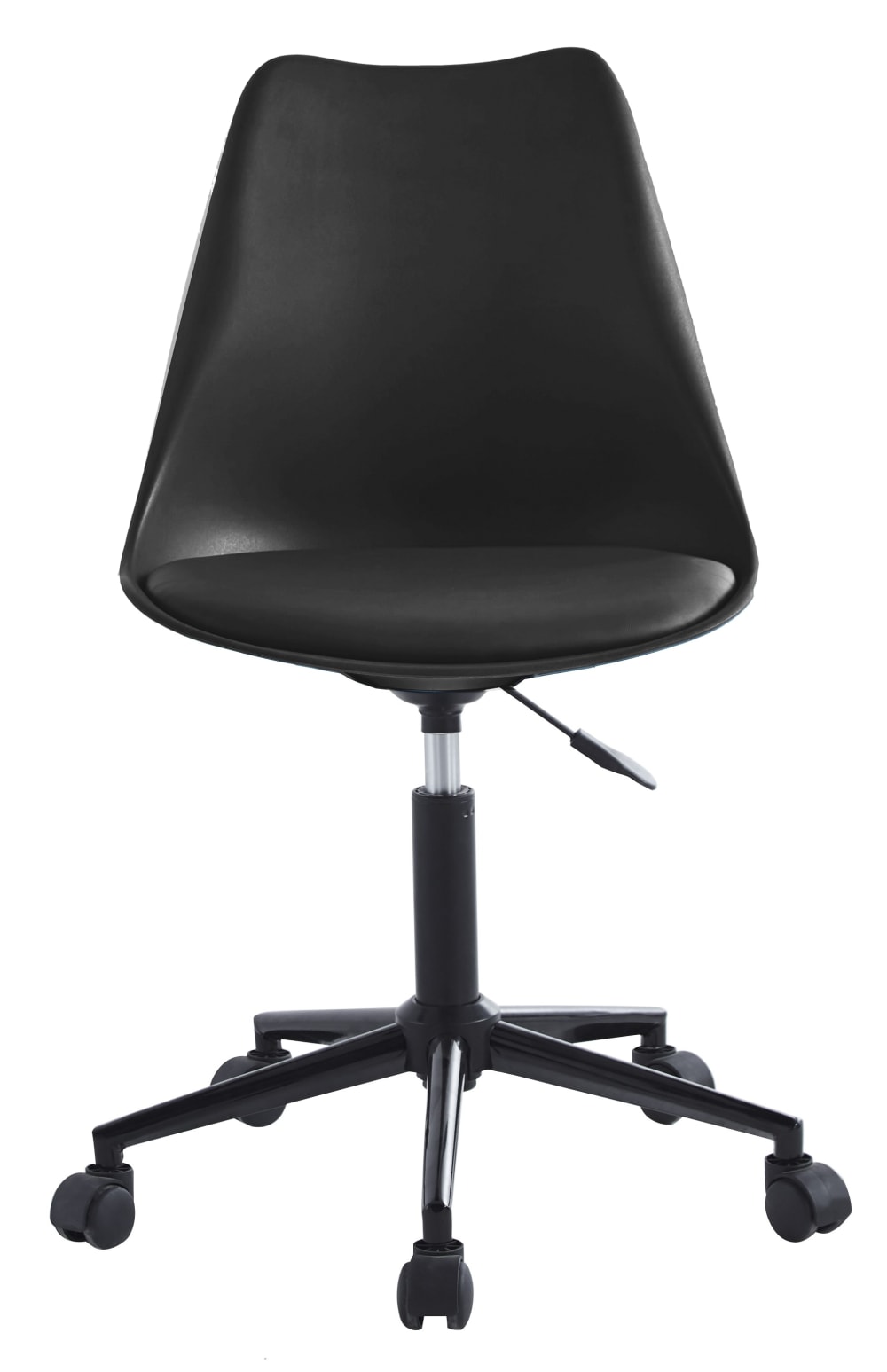 Chaise de bureau Nordlys ESBJERG à assise textile et piètement noir — vue 6