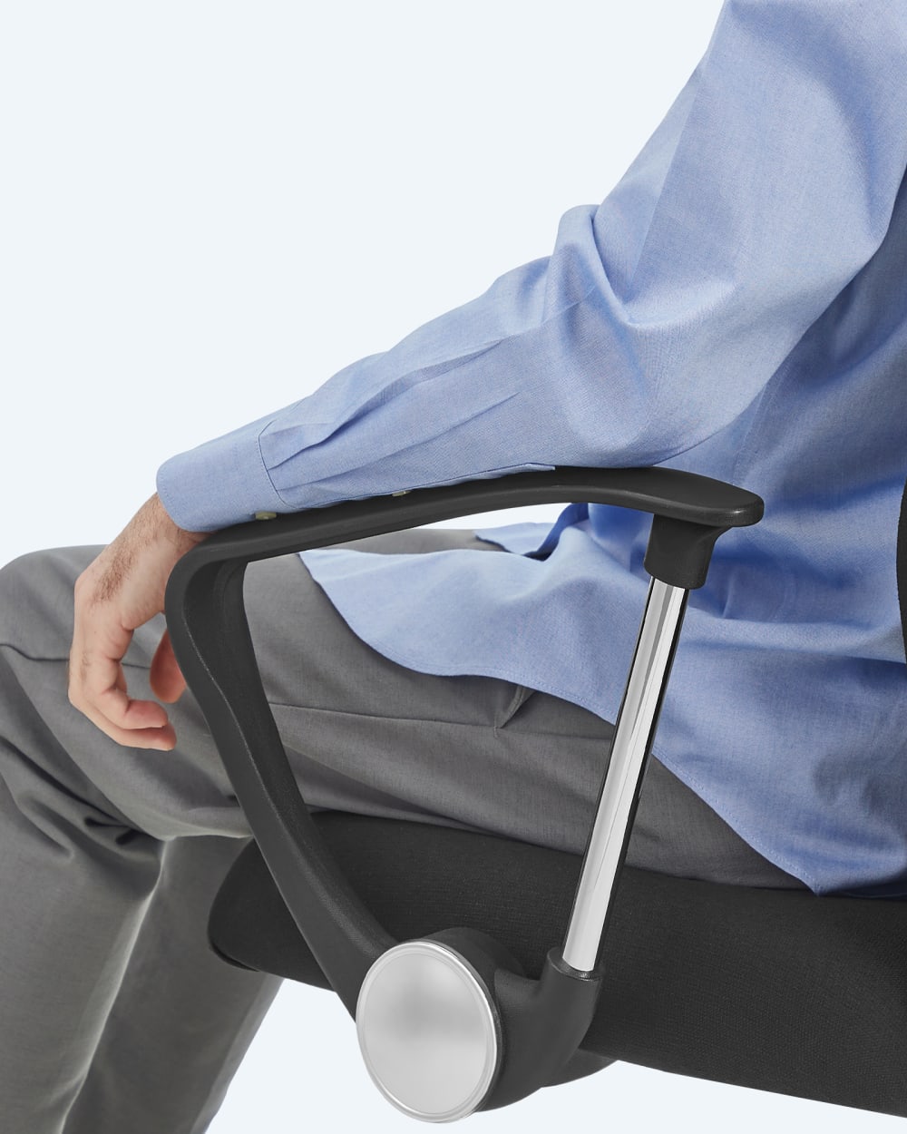 Fauteuil de bureau SONGMICS noir avec dossier haut et assise rembourrée — vue 8